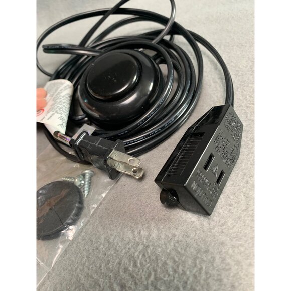 Foot Switch Inline Cord with 2 Prong Plug & Assembly Parts - Easy Control for La - Picture 4 of 6